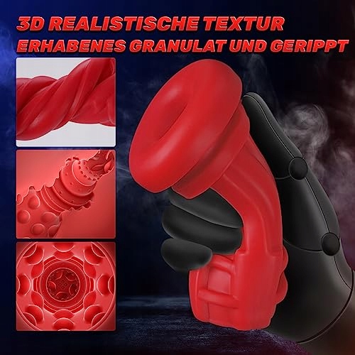 APP MASTURBATOR Dla Mężczyzn 9 Trybów Ssania i Wibracji LCD Wyświetlacz — miniatura 7