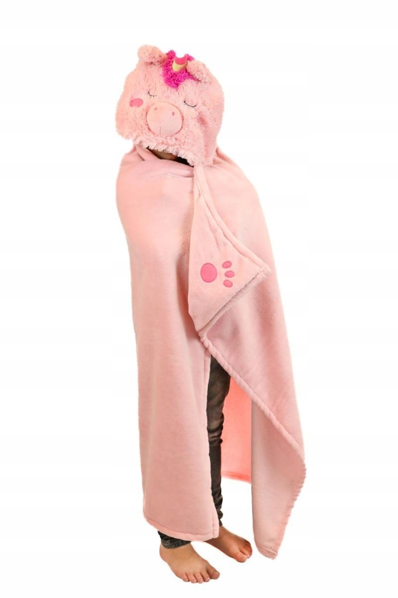 Cozy Noxxiez deka s kapucí a kapsami Jednorožec