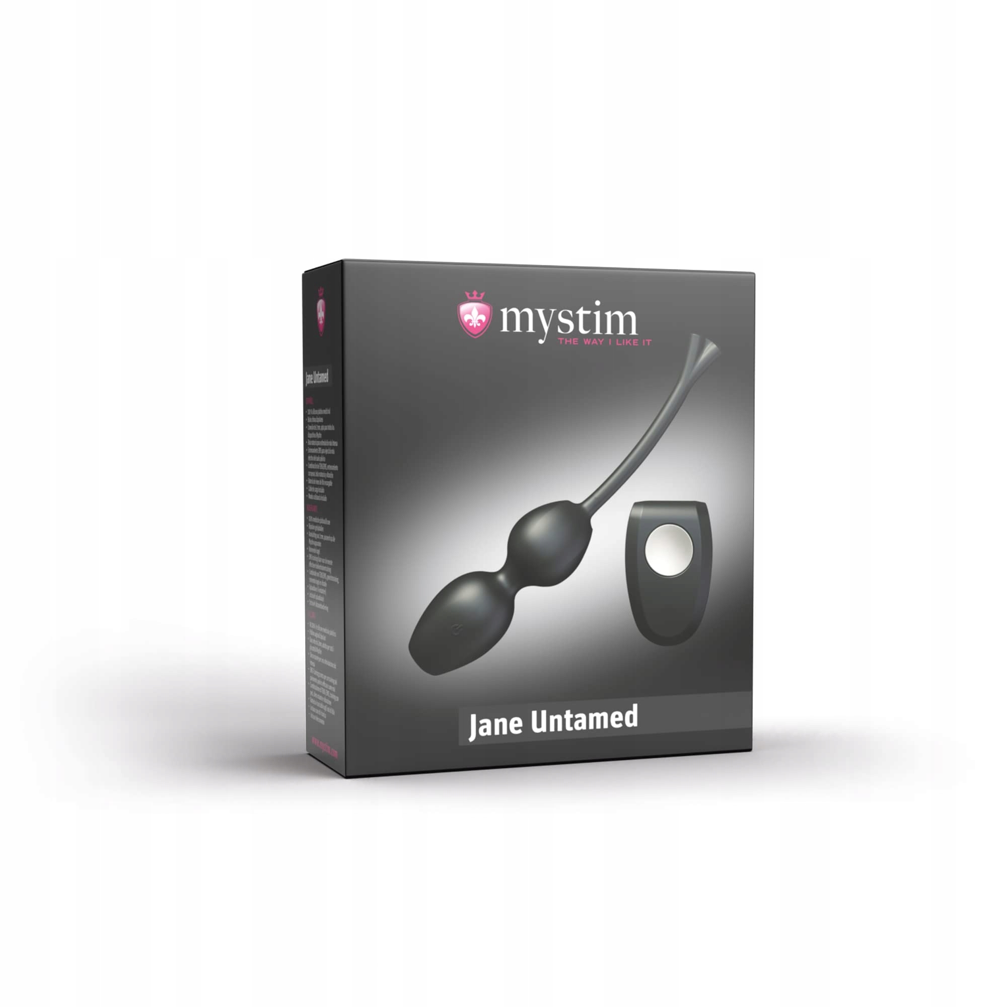 MYSTIM Jane Untamed Kulki Gejszy Wibrujące 174 g Czarny — miniatura 7
