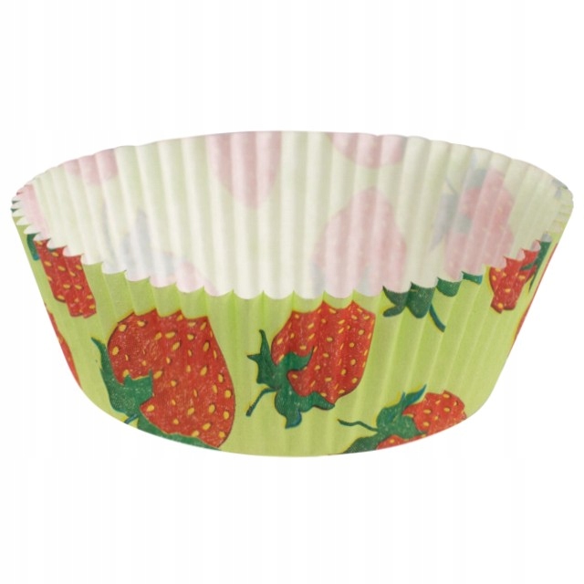 

Foremki na muffinki Papilotki truskawki 60 szt