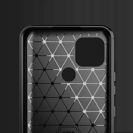 Etui Carbon Case + Szkło Płaskie do Realme C21 Dedykowany model Realme C21 Braders