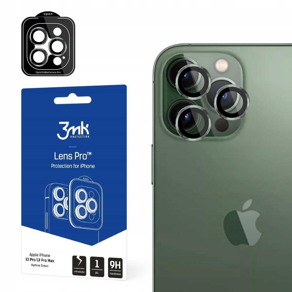 Szkło na aparat do Apple iPhone 13 Pro/13 Pro Max 3mk Lens Protection Pro-Zdjęcie-0