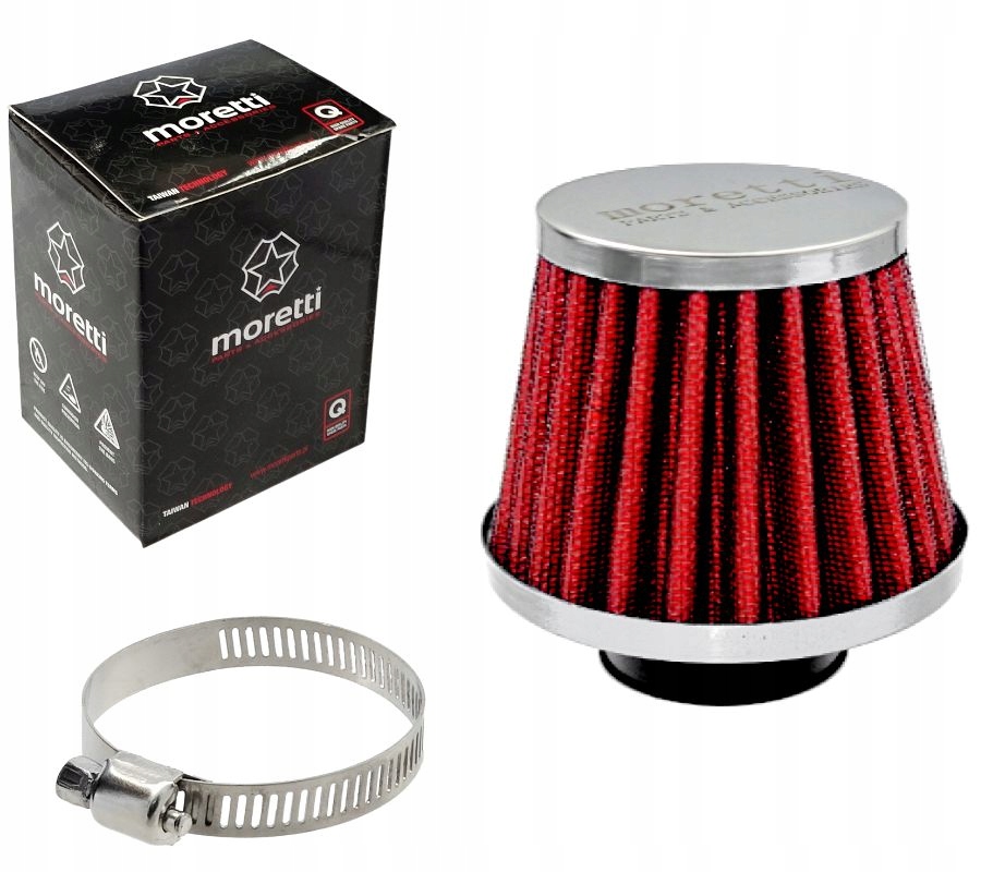 Filtr powietrza stożkowy skuter quad 38 mm