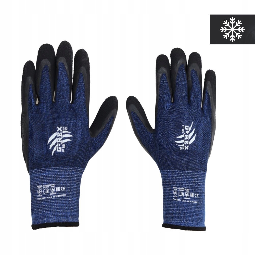 Teplé rukavice G-rex F 18, zateplené, měkké, elastické, Xs, 144p Karton