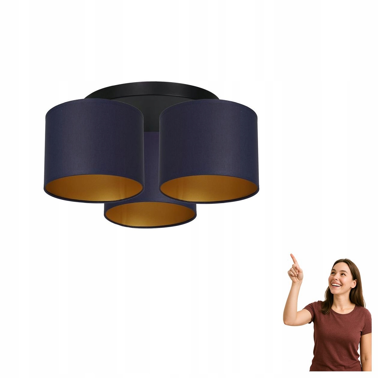 Trojitá Stropní svítidlo Arden 3564 Luminex