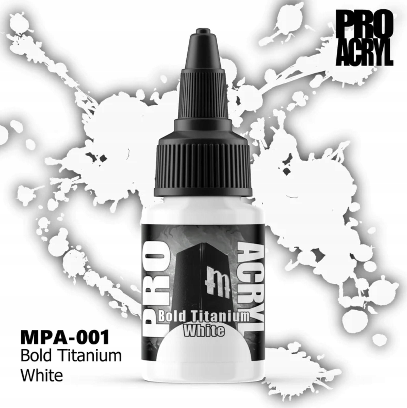 MONUMENT HOBBIES MPA-001 Pro Acryl: Bold Titanium White (22ml)