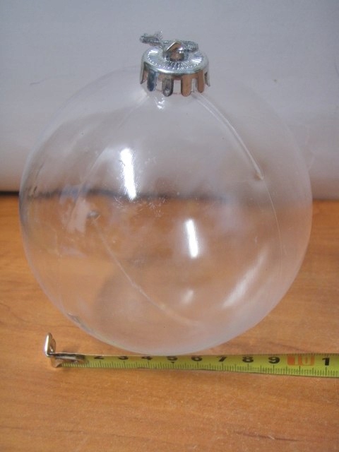 bombka  2szt. przezroczysta 12cm do zdobienia |  XMT-15055 — 5