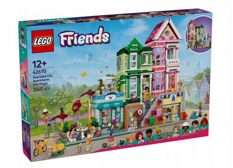 Lego 42670 Friends Byty A Obchody Ve Městě Heartlake