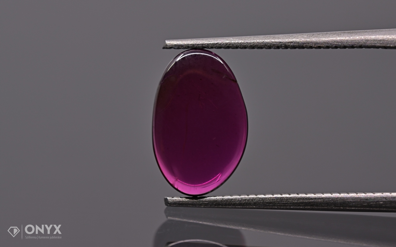 Granátové jablko Rodolit dlaždice konvexní nepravidelná 11x7 mm