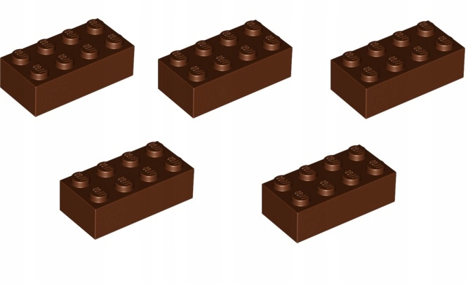 

Lego Belka 2x4 brązowy 4211201 3001 -5 szt