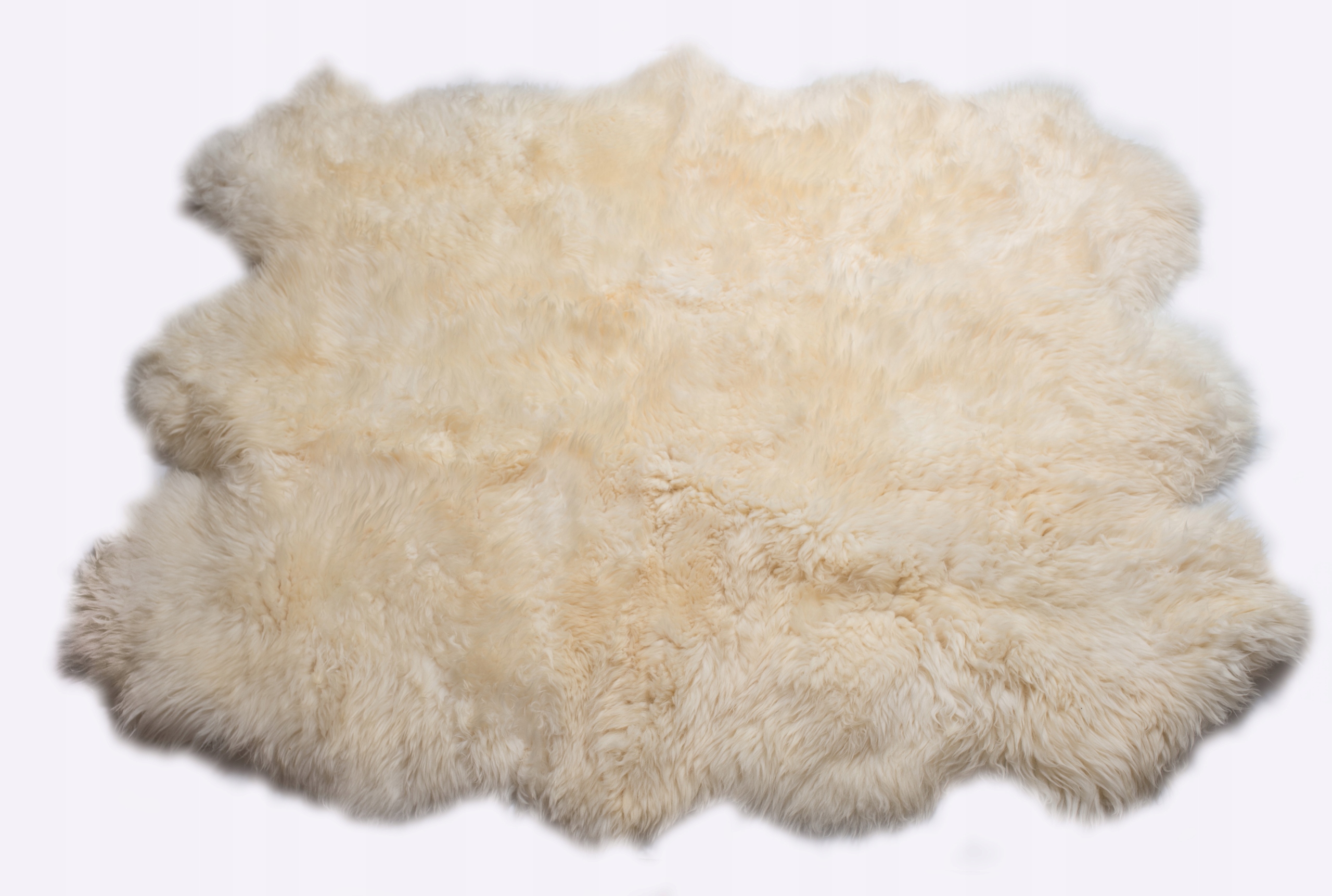 Přírodní Kožený Koberec Přehoz z Ovčí kůže 6 Sešívaných kůží