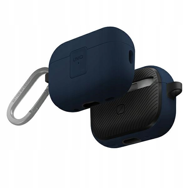 Pouzdro Uniq Clyde Lock Case pro Apple AirPods 1 2 modro-tmavě šedé