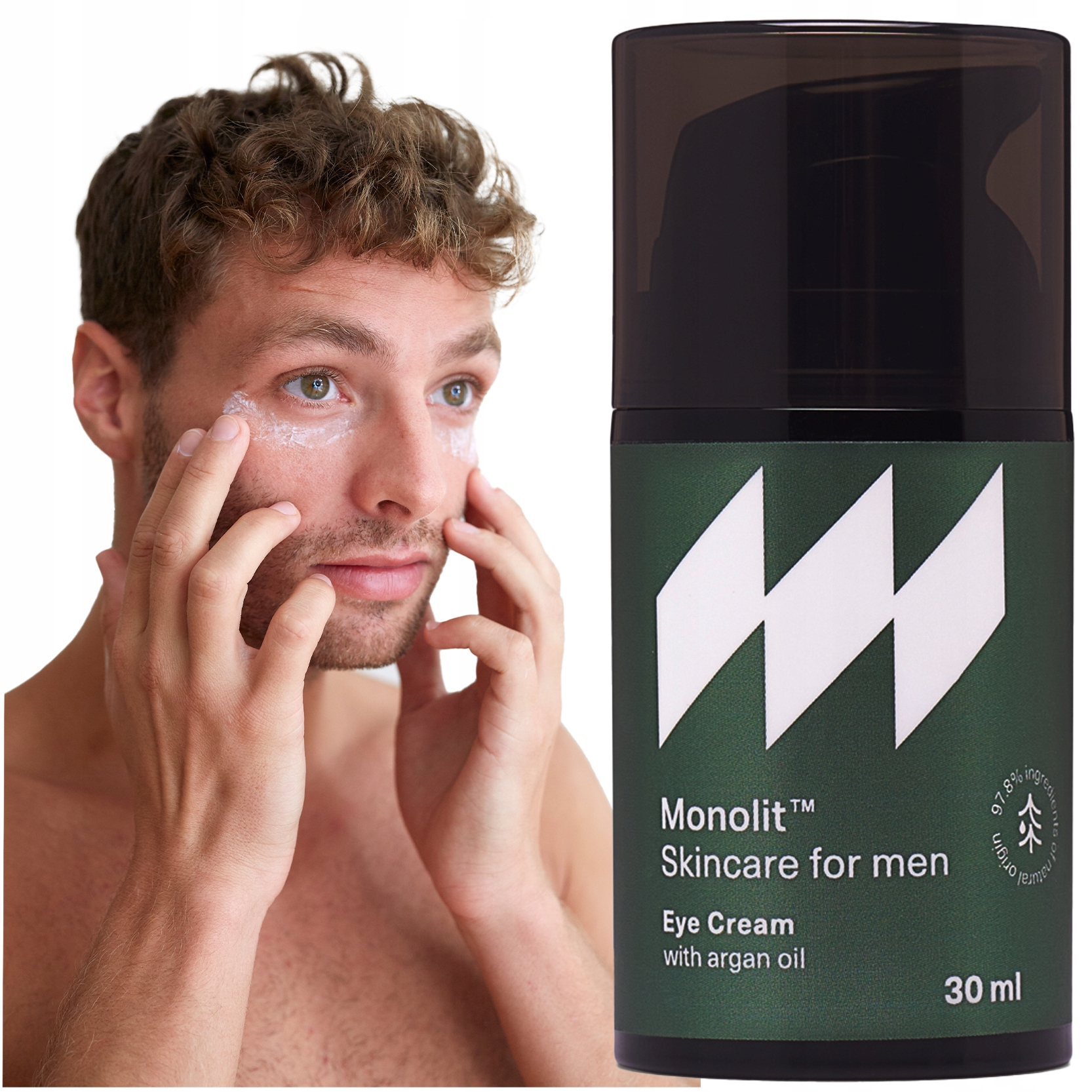 Oční krém pro muže s vitamínem C proti vráskám vyhlazuje Monolit