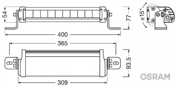 OSRAM LIGHTBAR FX250 SP LAMPA DALEKOSIEZNA LED EAN 4052899595330