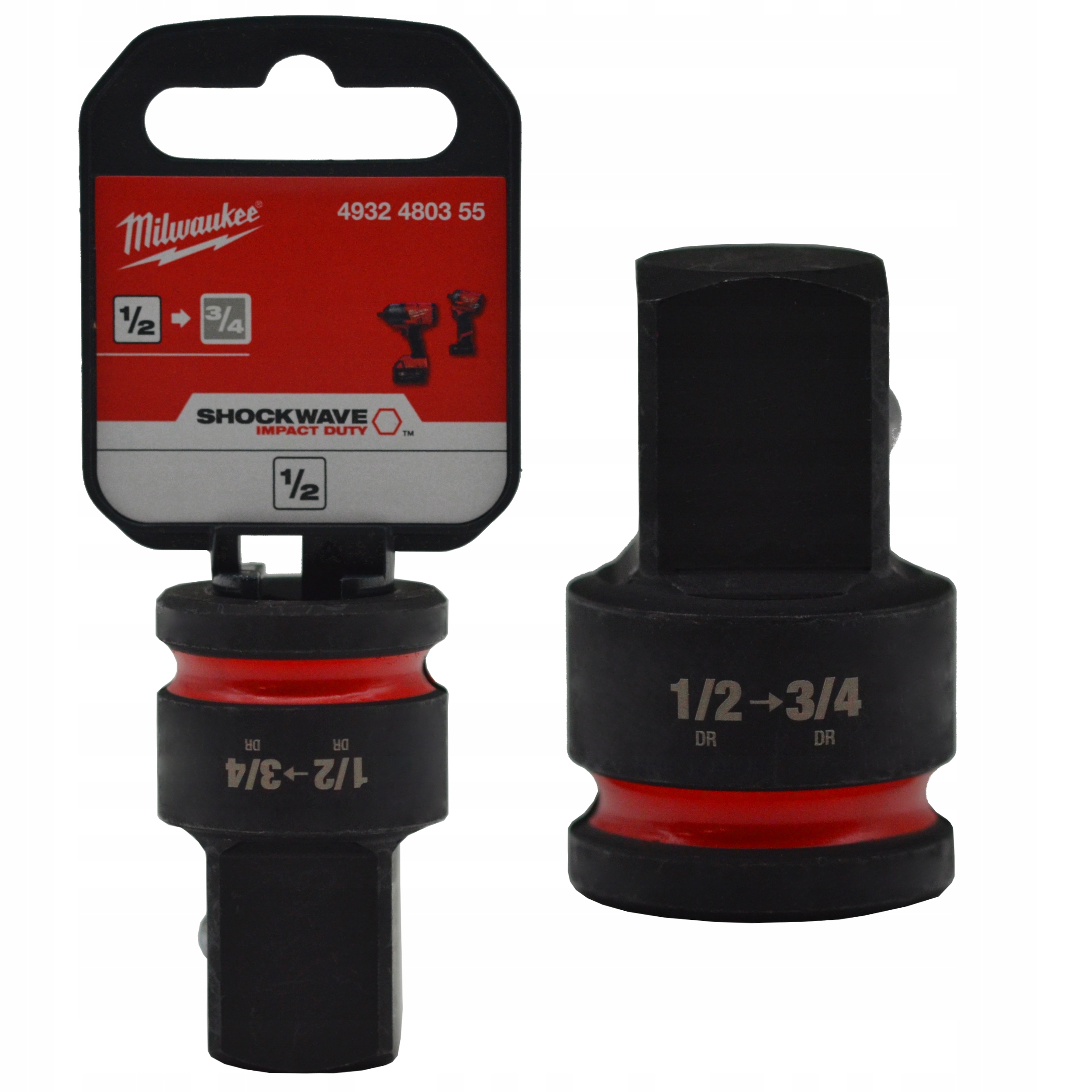 Adapter Nasadek Udarowy 1/2" Na 3/4" Hex Do Nasadek Udarowych Milwaukee