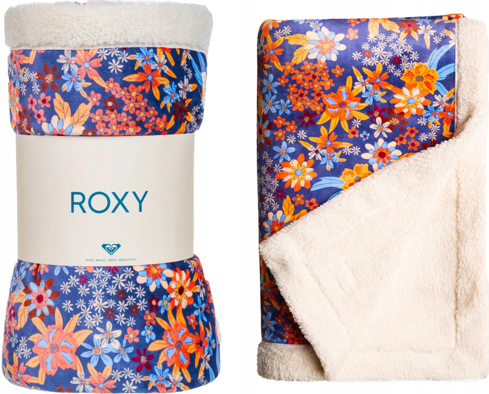 Roxy Lilas Crush deka na postel 150x130 modrá oranžová bílá béžová barevná