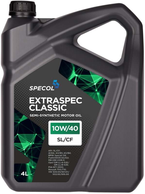 Olej Specol 10W40 4L A3/B4 Sl Cf półsyntetyczny Extraspec Vw 502.00 505.00