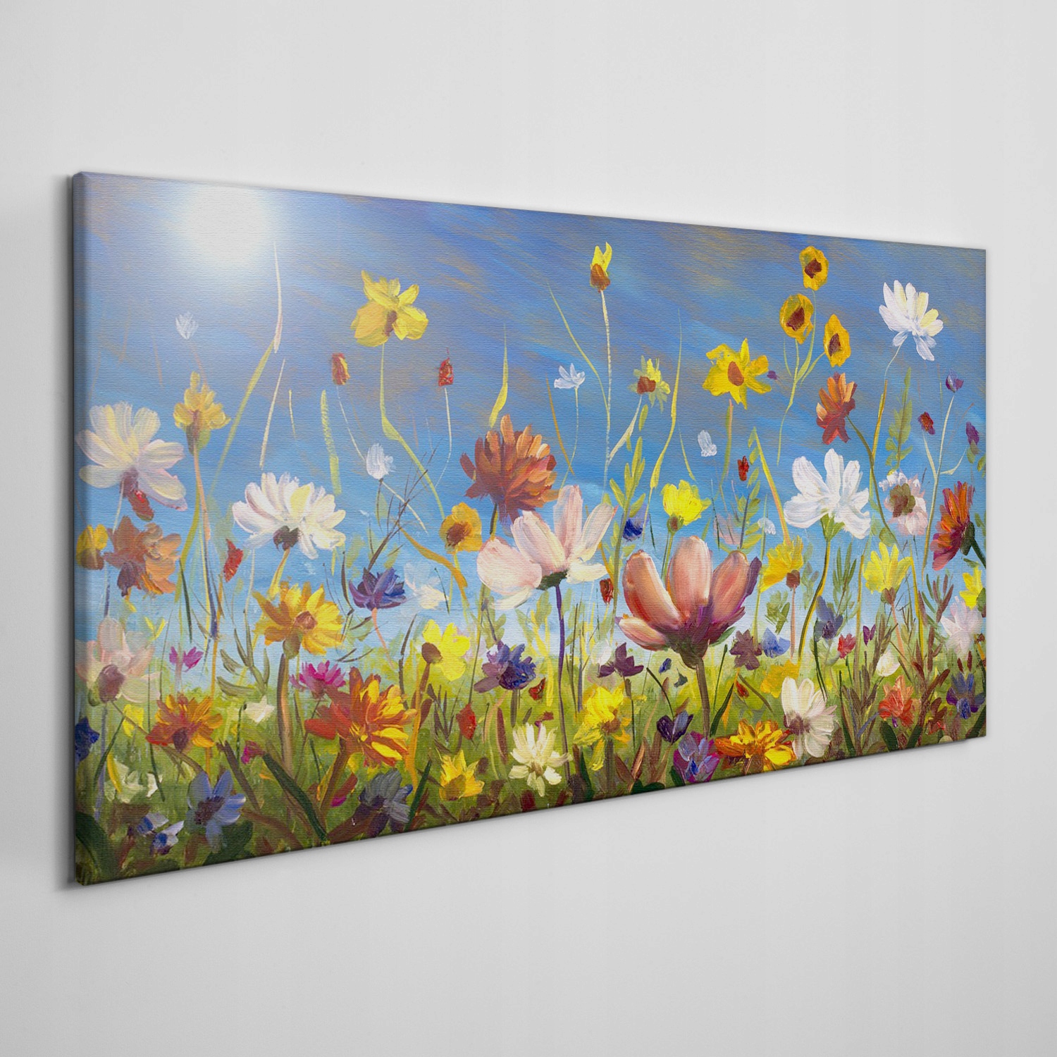 

Obraz na płótnie Malarstwo kwiaty łąka 120x60 cm