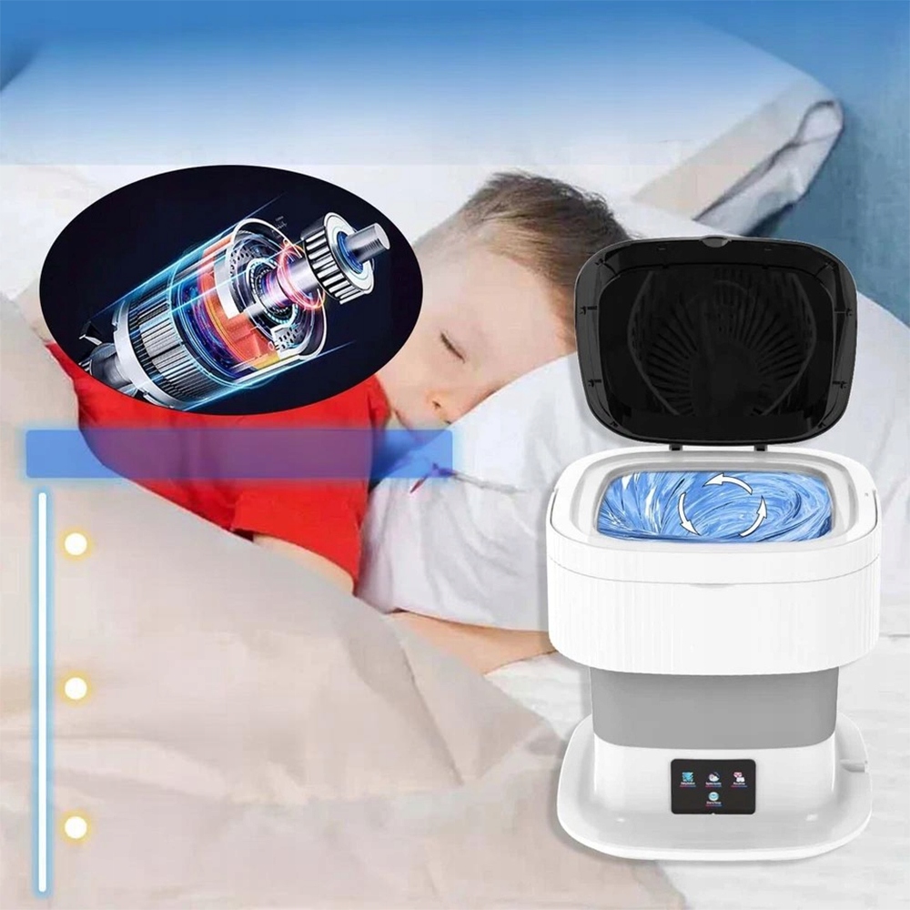 Przenośna Mini Pralka 11L Składana Podróżna Automatyczna Turystyczna Pralka