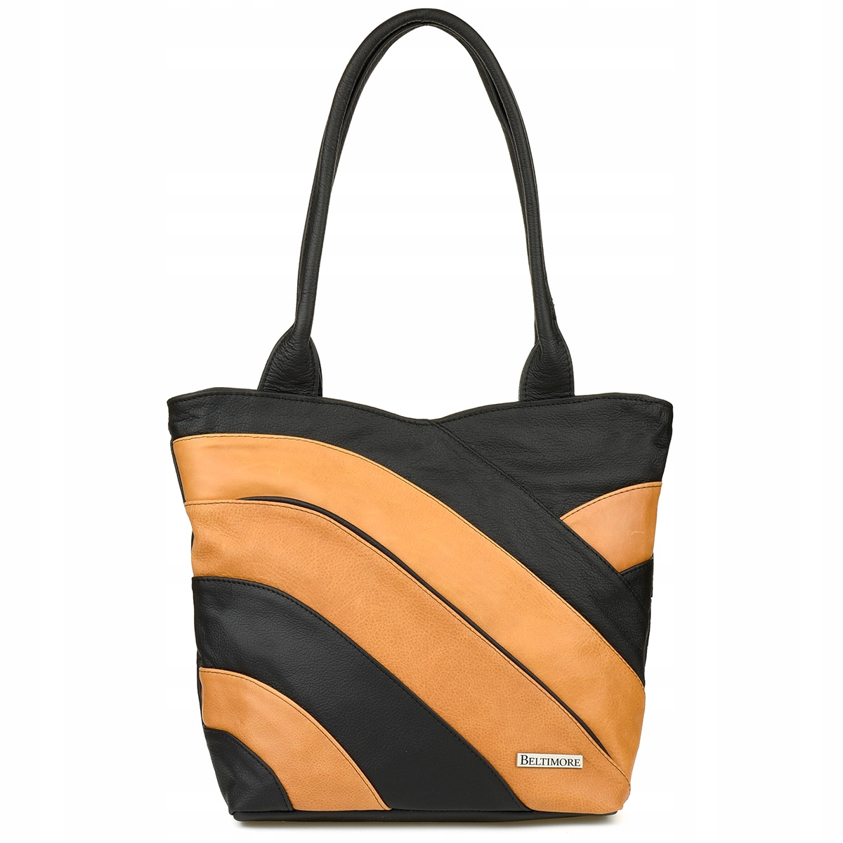 Kožená kabelka Dámská taška přes rameno velká klasická elegantní Beltimore