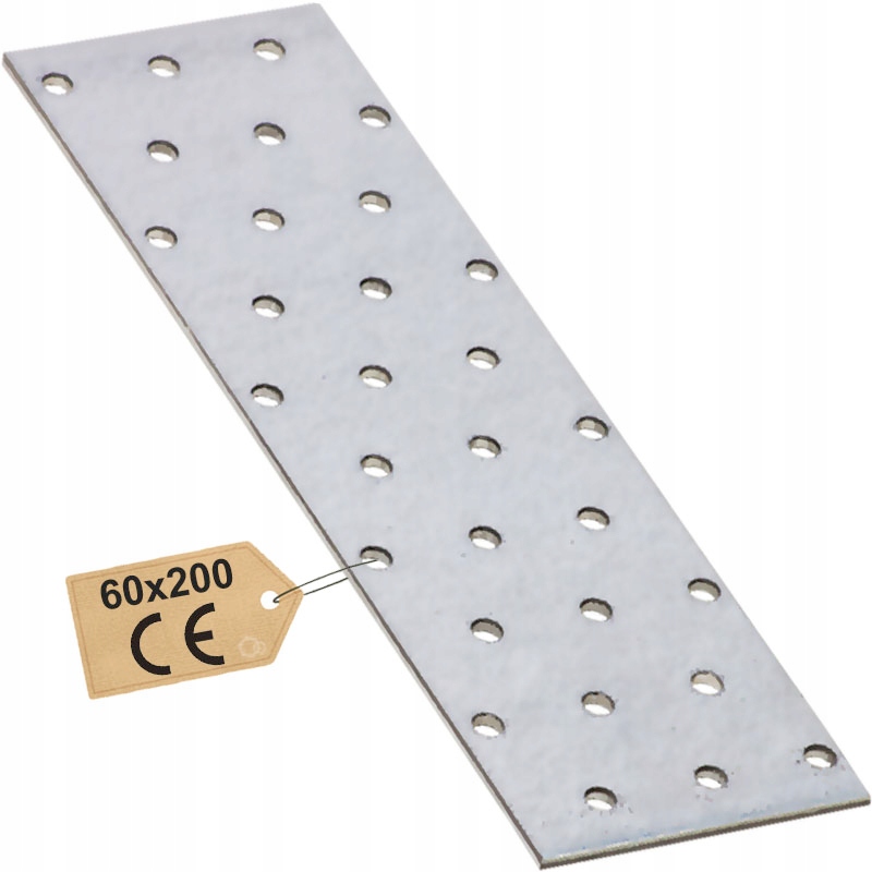 

PP7 Płytka Perforowana Łącznik Ocynk 60x200