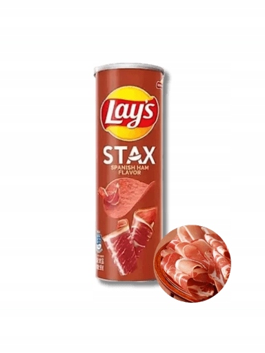 Levně 3x Lay’s Stax Spanish Ham čínské chipsy s příchutí šunky 90 g