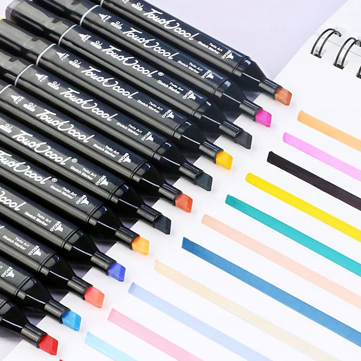 MARKERY ALKOHOLOWE DWUSTRONNE ZESTAW 48 s.+ TORBA Marka Touch