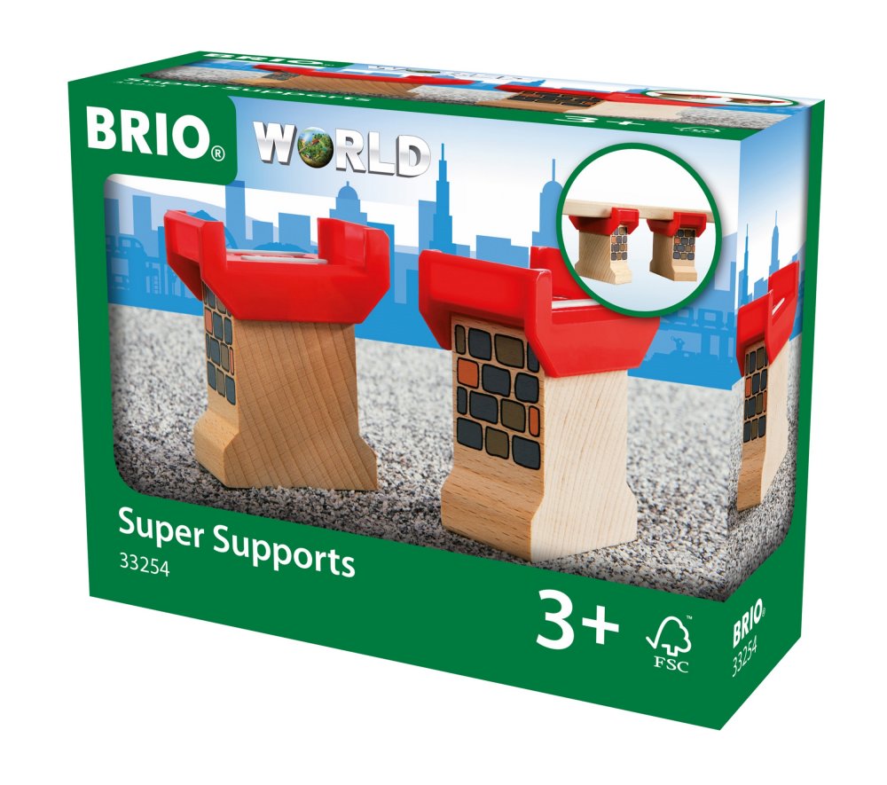 WSPORNIKI DO TORÓW ZESTAW DO ROZBUDOWY BRIO 33254 Materiał drewno