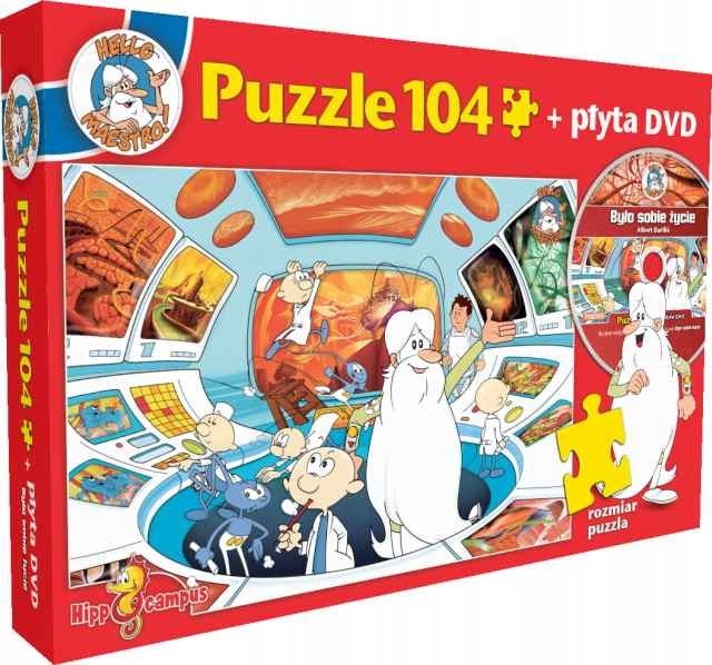 

Było Sobie Życie -puzzle 104 El.centrum Dowodz+dvd