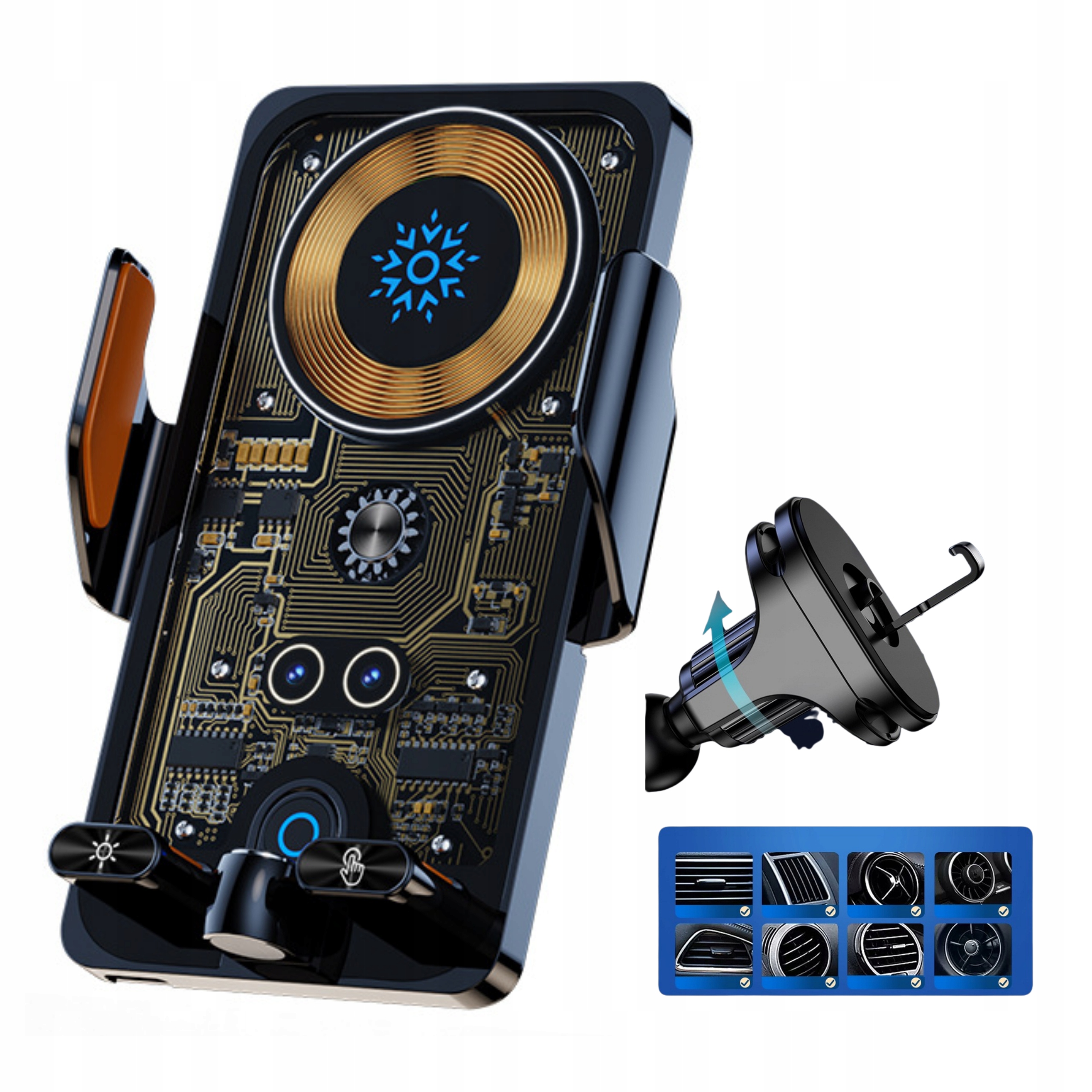 Uchwyt Na Kratkę Nawiewu Automatyczny ładowarka indukcyjna do samochodu