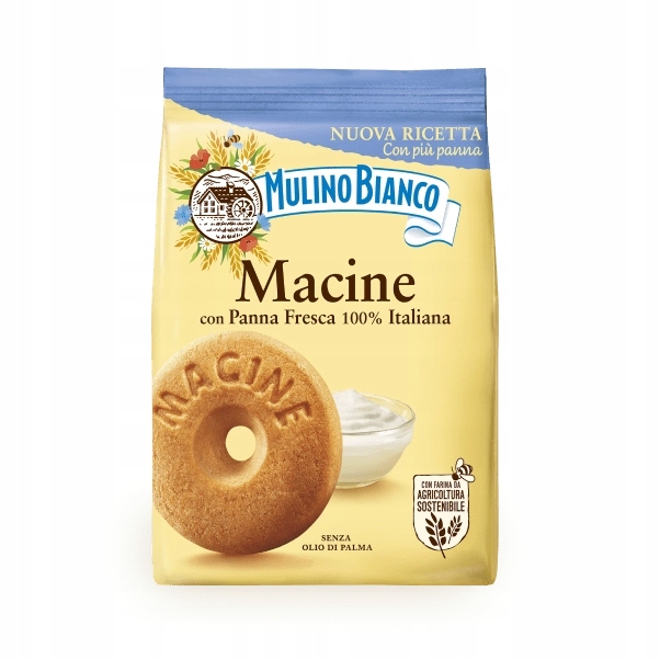 Levně 3x Mulino Bianco Macine smetanové sušenky 800 g