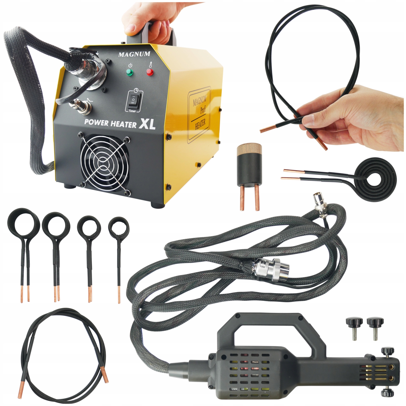 Ohřívač šroubů Indukční ohřívač Magnum 3 kW Heater pro šrouby do plechu
