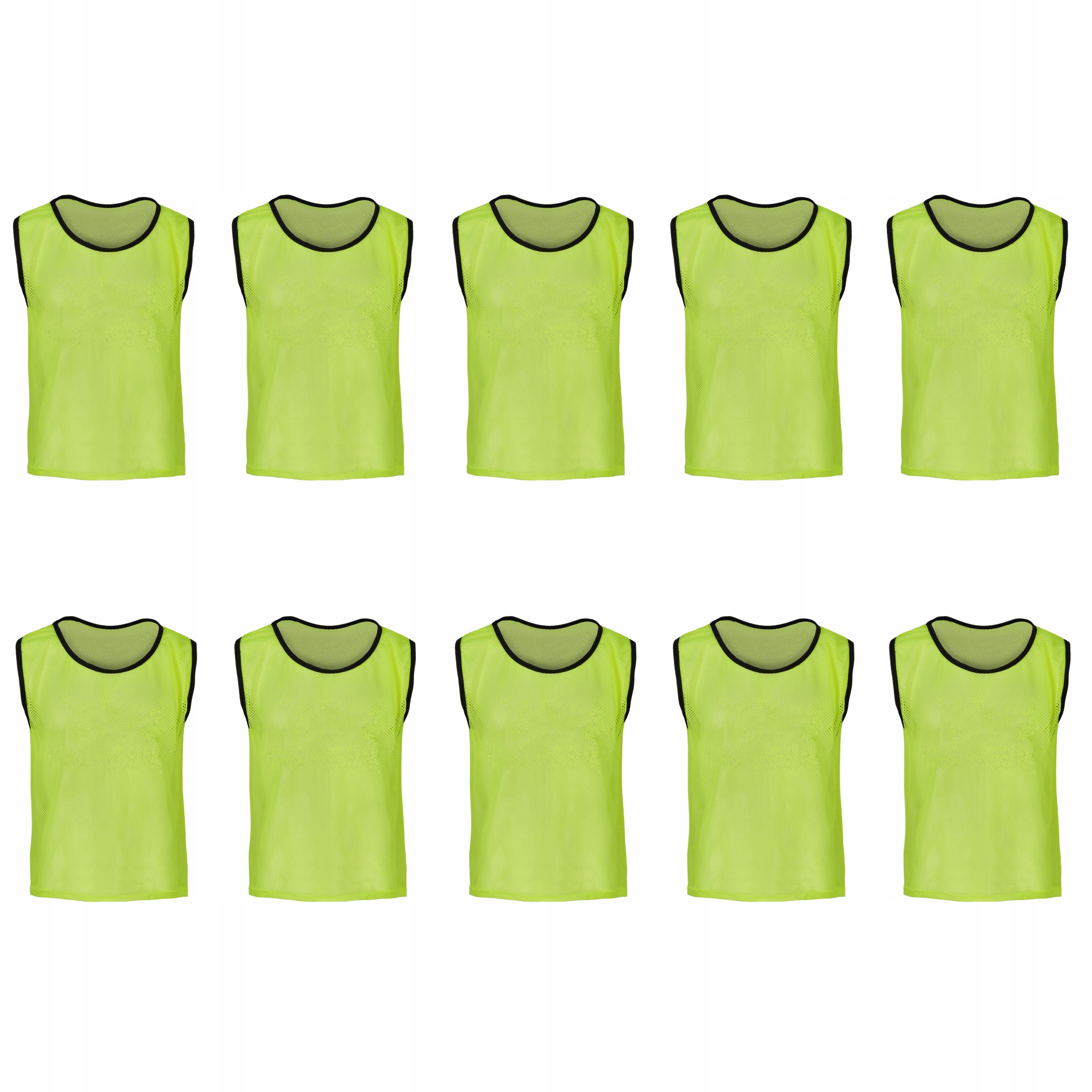 10 x Pánské fotbalové tričko s tréninkovou značkou bez loga Senior žluté