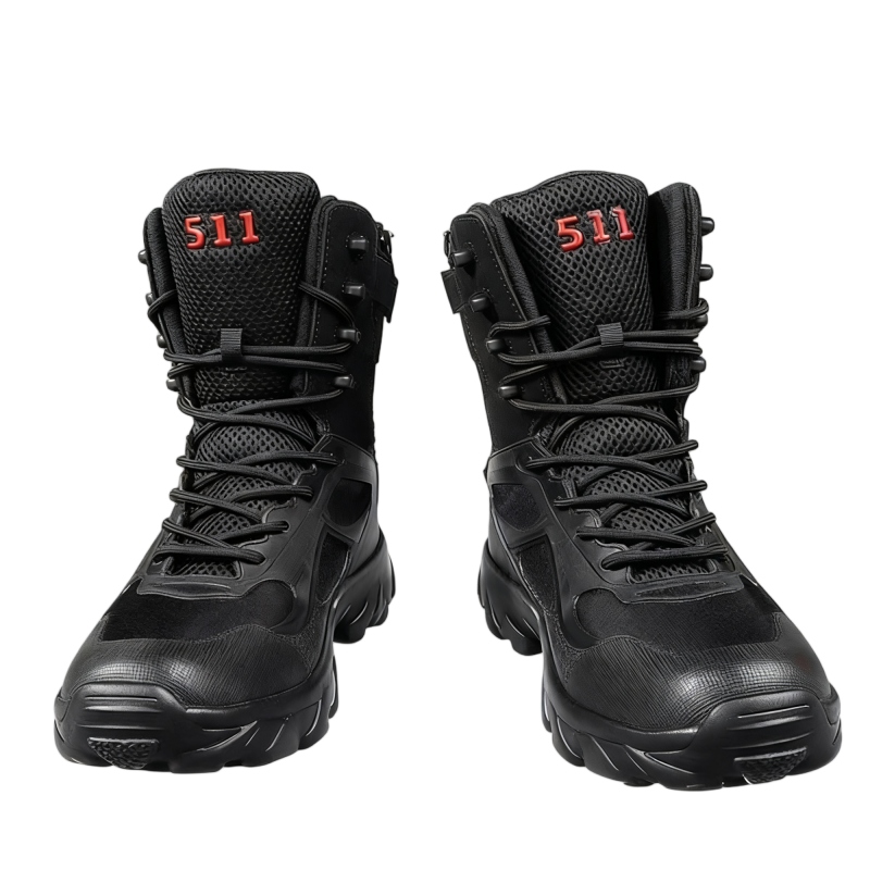 Taktické Vojenské, Voděodolné Trekové Kožené Boty