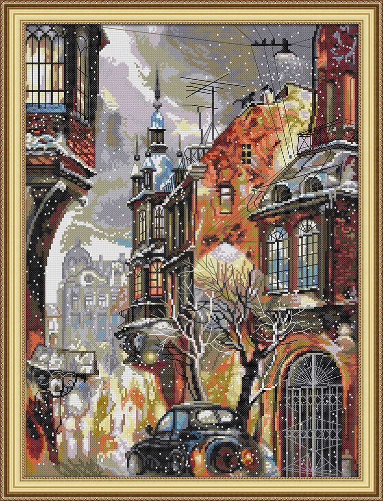 Křížková výšivka počítaná sada (kanva, mulina)