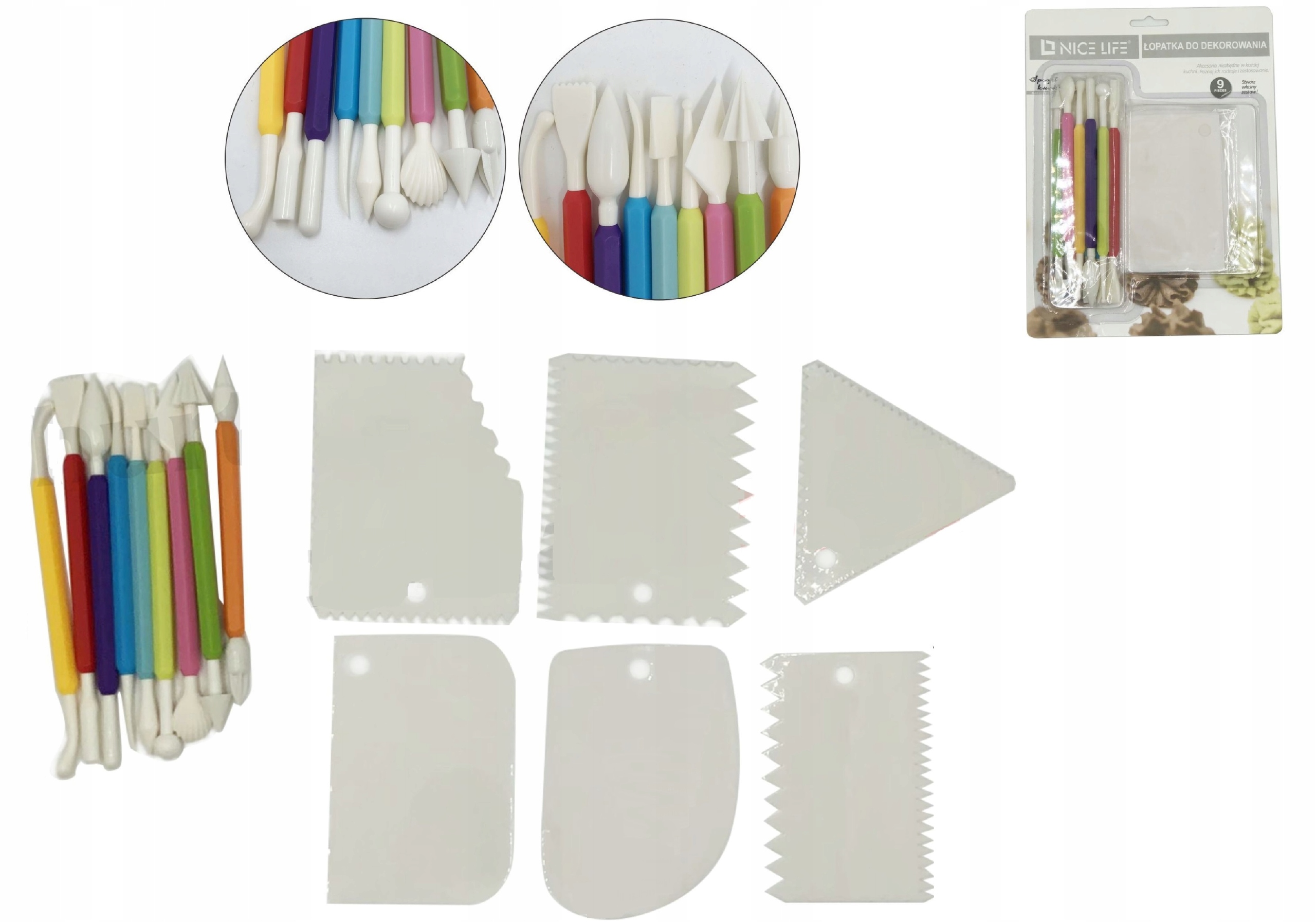 

Zestaw Do Dekoracji Ciast Tortów 15EL DK20