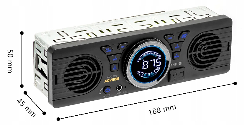 RADIO SAMOCHODOWE USB BT KOPARKA TRAKTOR GŁOŚNIKI Marka inna