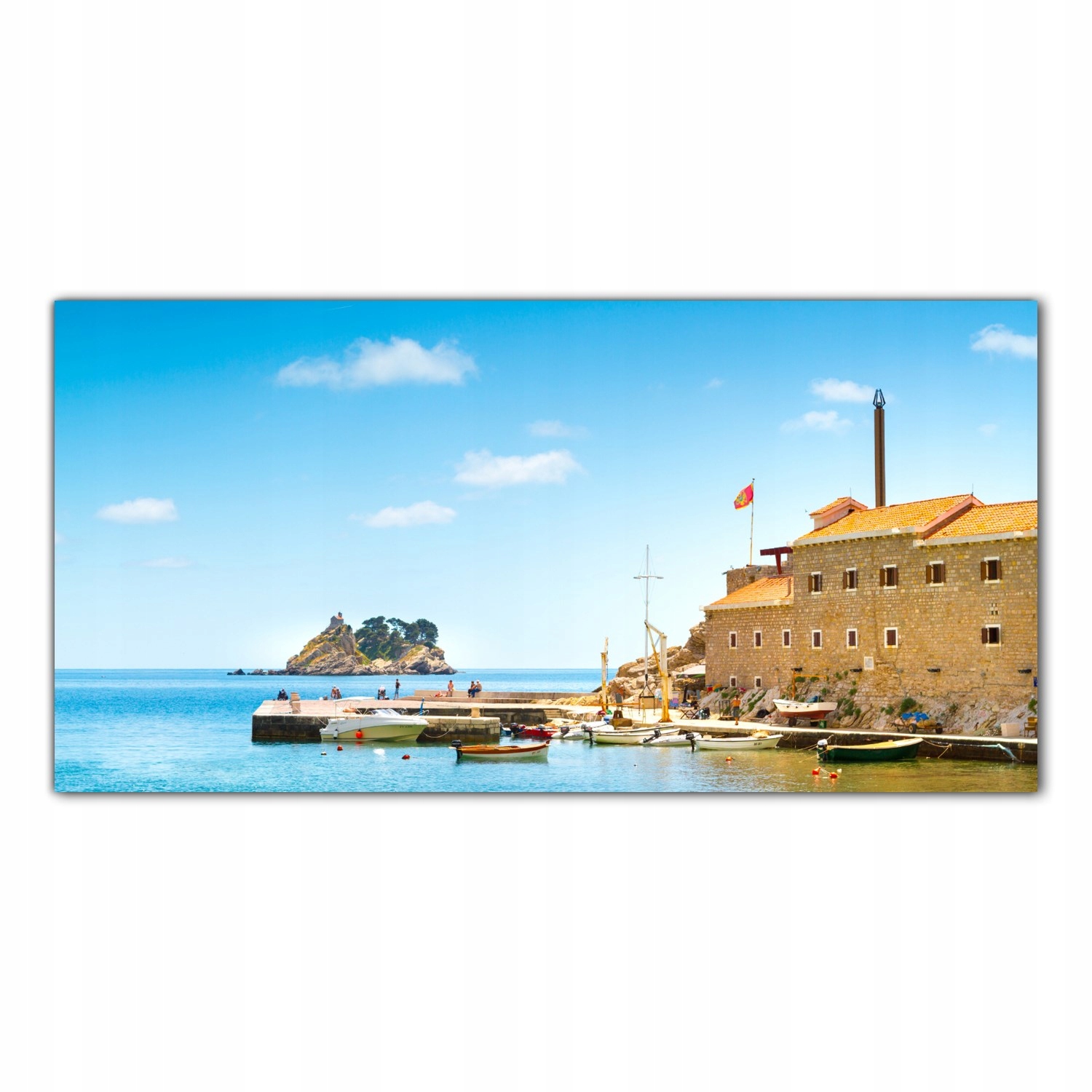 Kostel Ostrov Pobřeží 100x50 Panel sklo kuchyně