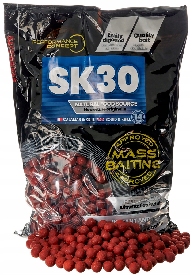 Kulki zanętowe Starbaits Mass Baiting SK30 14mm 3kg