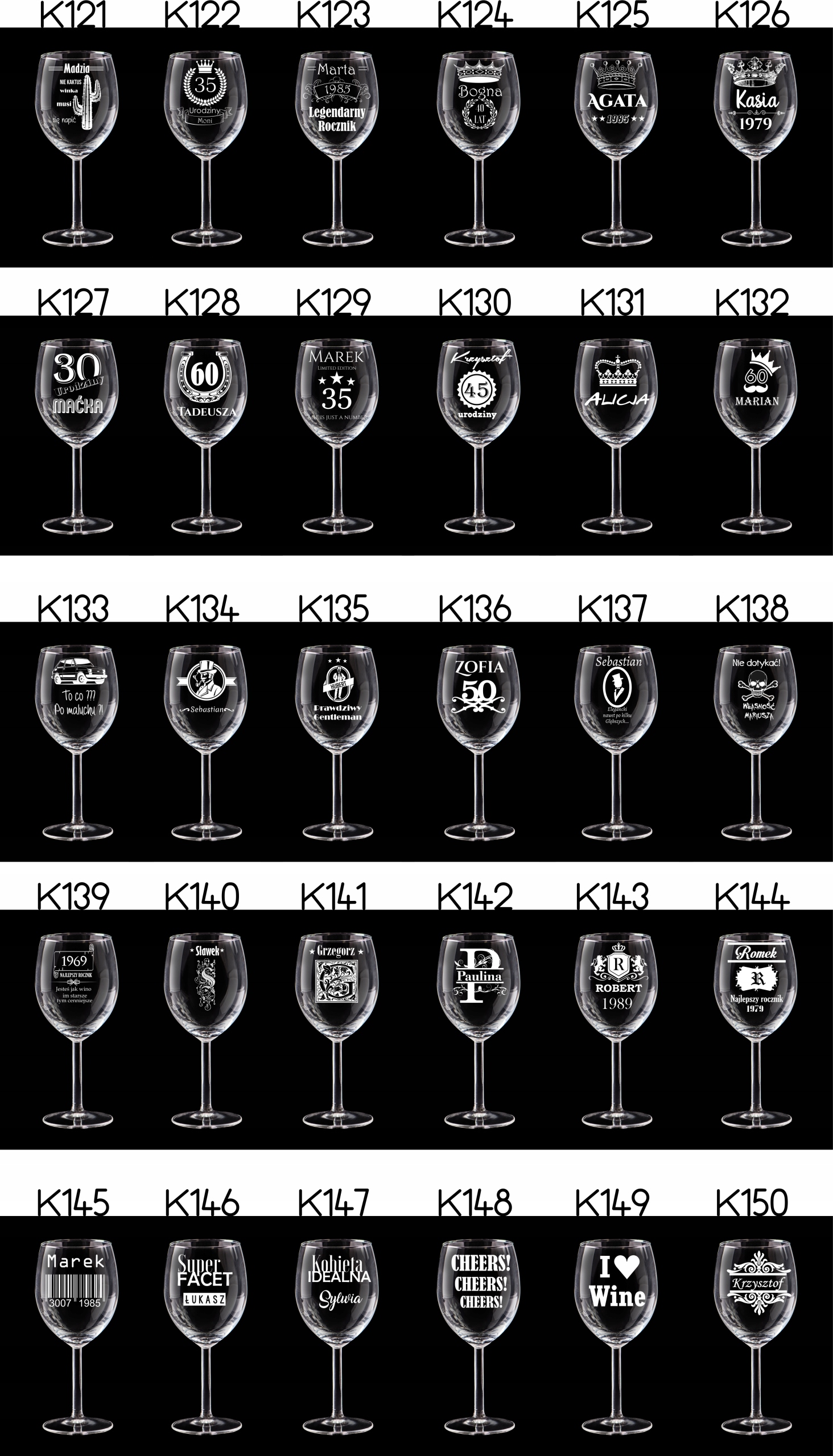 SKRZYNKA NA WINO KIELISZKI Z GRAWEREM ŚLUB PREZENT ROCZNICA URODZINY Szerokość produktu 30 cm