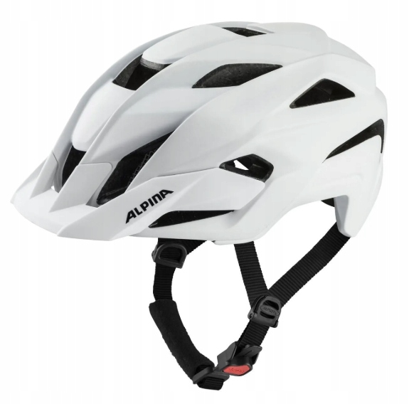 Mtb Enduro cyklistická přilba Alpina Kamloop Velikost 55-59 Cm bílá matná