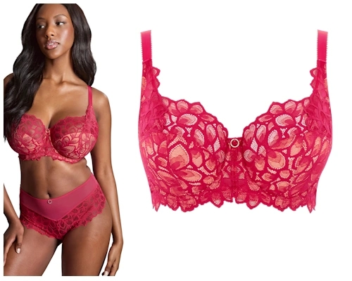 38H 85K Panache Allure raspberry full cup biustonosz soft