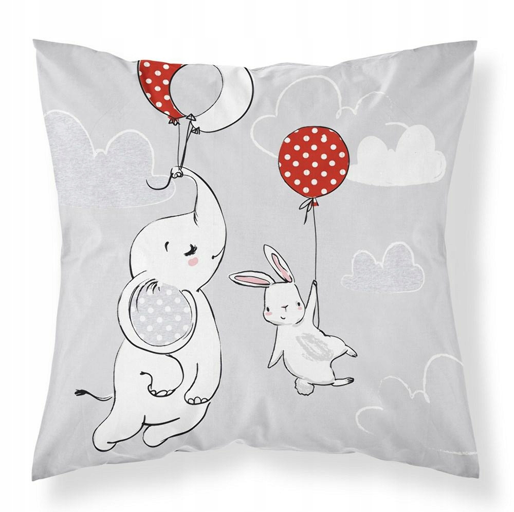 Poszewka 4281 A Słonik szara DETEXPOL 40x40