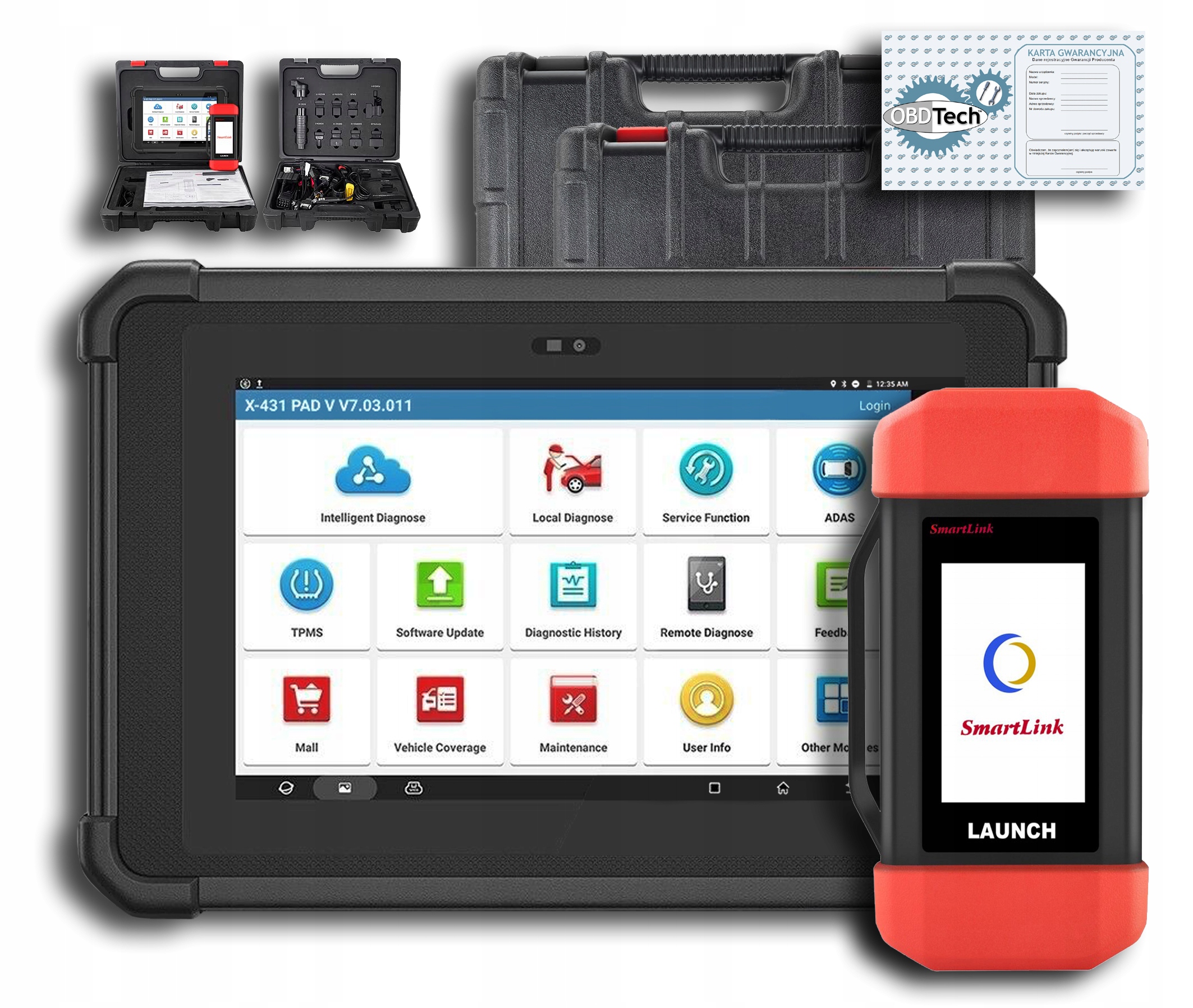 LAUNCH X431 PAD V Programowanie ECU Smartlink C LAUNCH X431 PAD 5 za