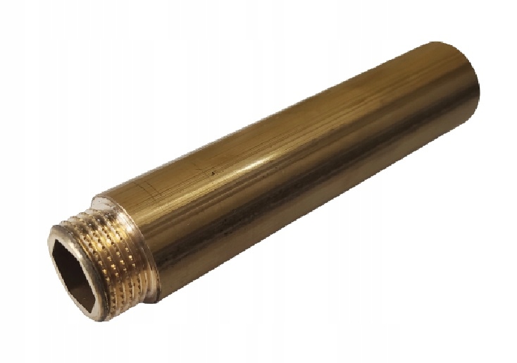 Przedłużka Mosiężna 3/4" 200 mm 20 cm Gw/gz Polska Łącznik DN20