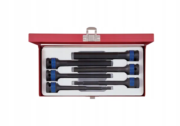 ZESTAW NASADEK UDAROWYCH Z KOŃCÓWKĄ HEX 1/2" 6cz. EKSTRA DŁUGIE 5 - 14mm, K