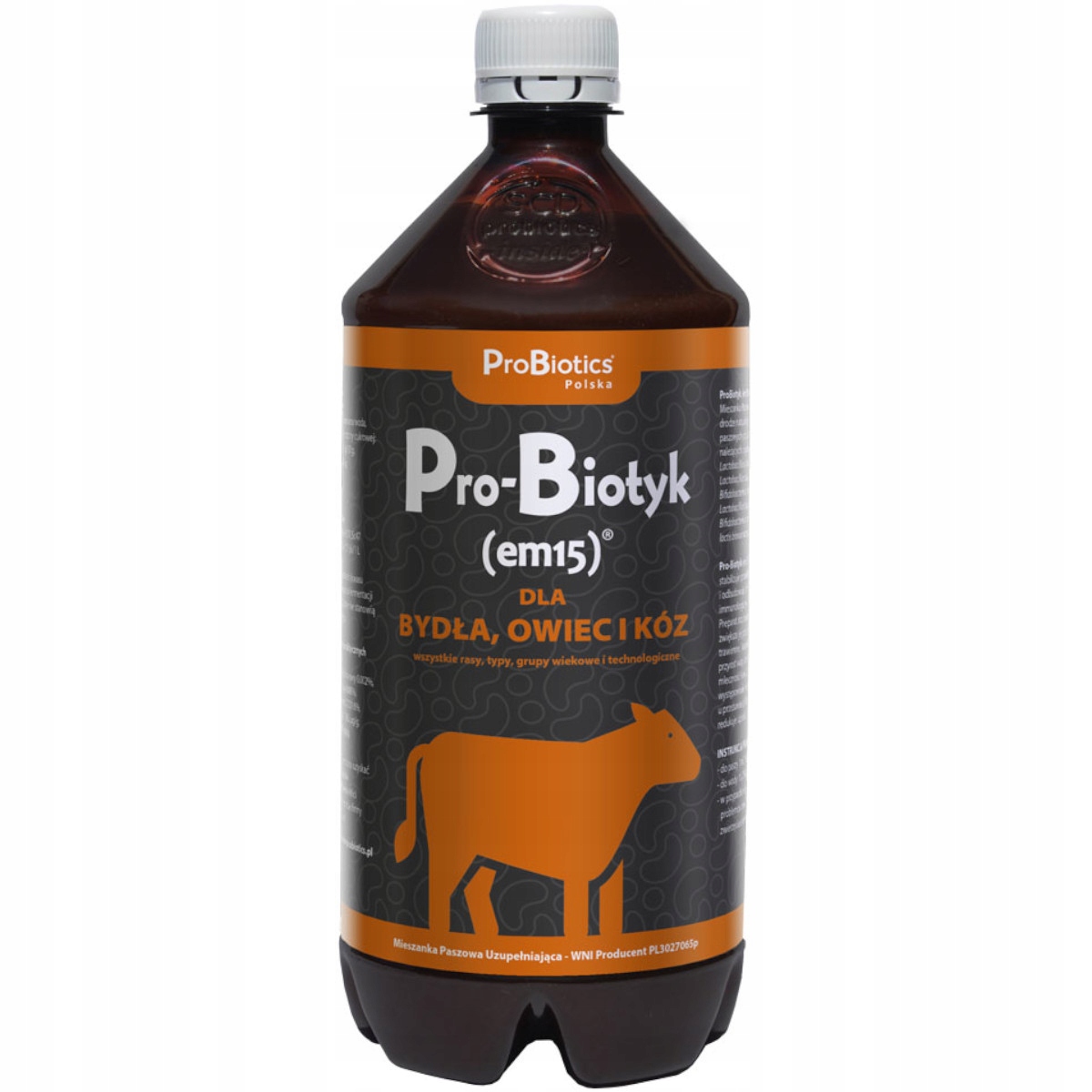 PRO-BIOTYK EM15 1L DLA BYDŁA, OWIEC I KÓZ PROBIO EMY EM-15 ODPORNOŚĆ
