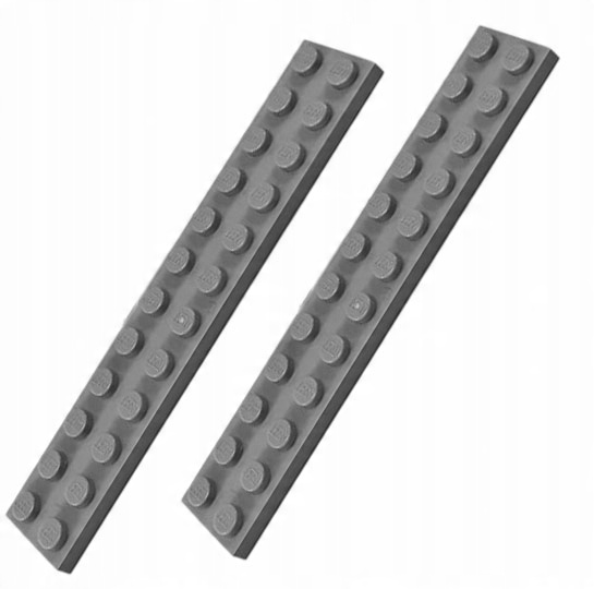 

Lego Płytka 2x12 ciemnoszara 4211067 2445 Nowa
