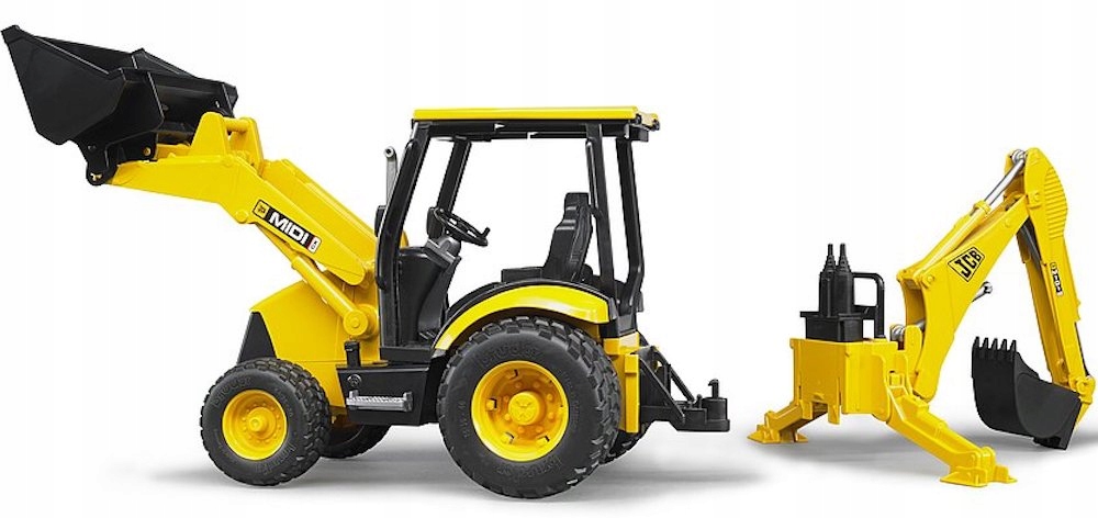 Ładowarko-koparka Bruder JCB Midi CX żółta Płeć chłopcy dziewczynki