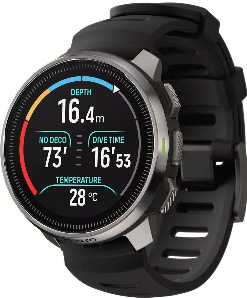 Komputer nurkowy Suunto Ocean czarny ze srebrną kopertą